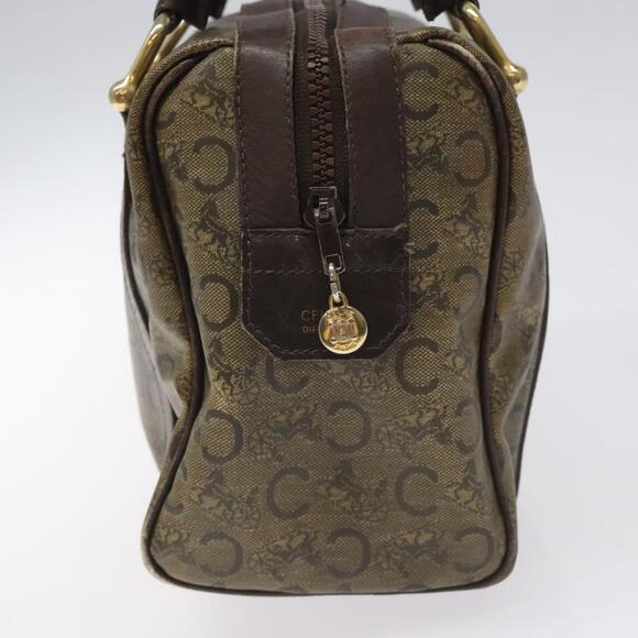 CELINE C Sulky Hand Bag Pvc Dark Brown Gold - Picture 4 of 12